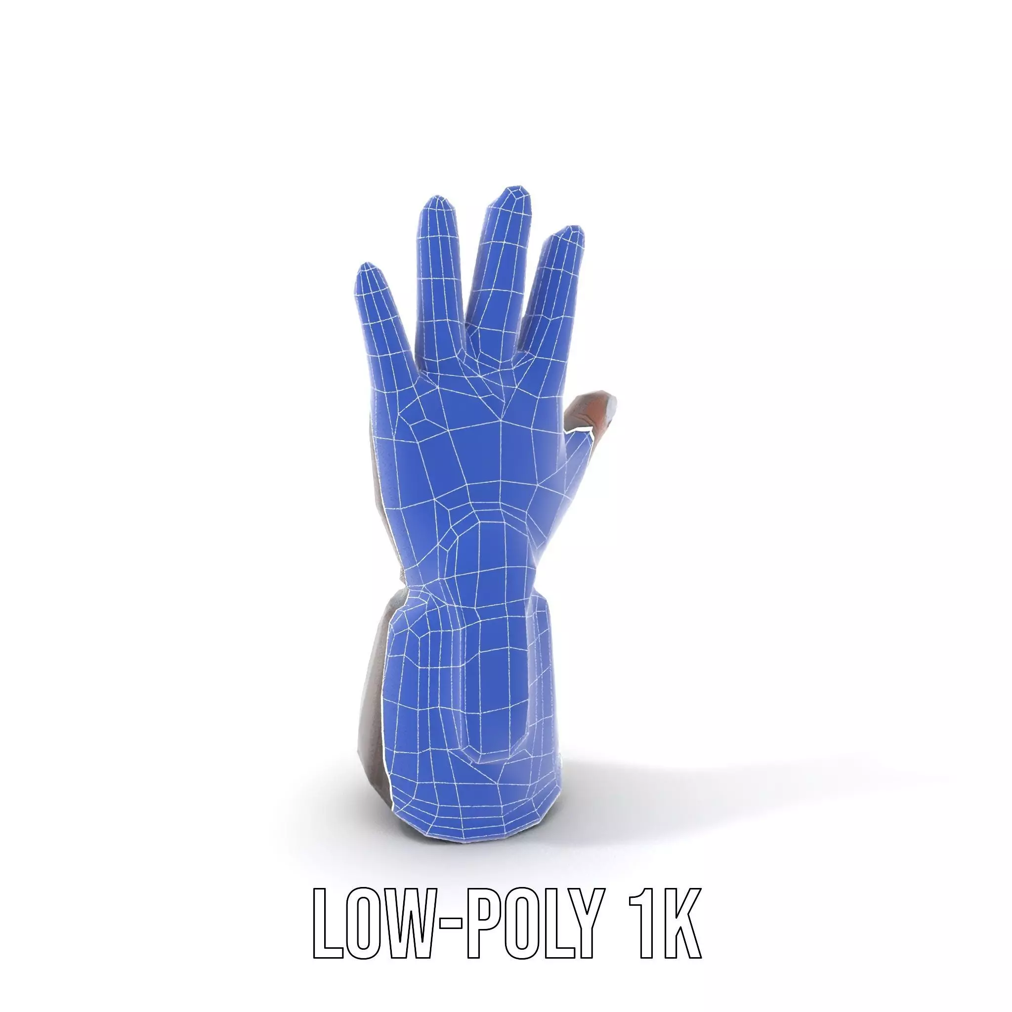 Futuristic Mechanical Glove Model Pack Low-poly 3D model_14