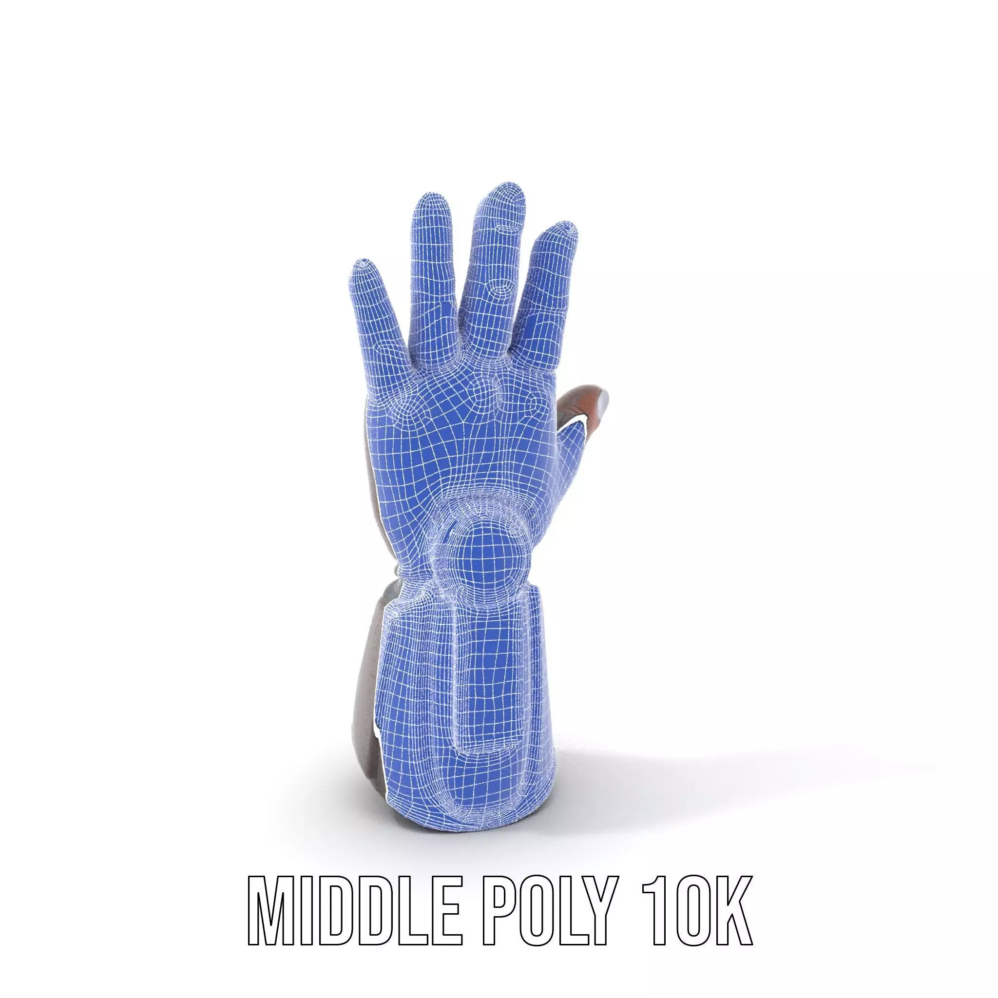 Futuristic Mechanical Glove Model Pack Low-poly 3D model_18