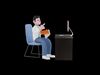Stylized 3D Male Doctor Character - Thumbs Up with Document 3D model_1