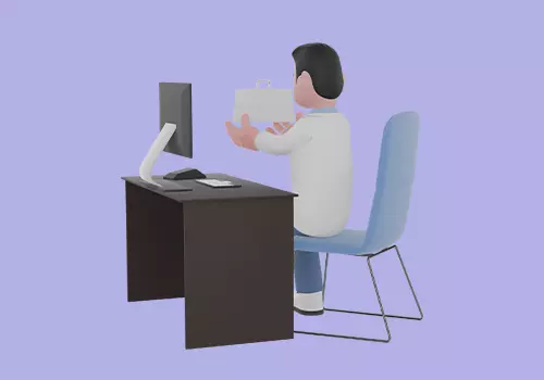 Stylized 3D Male Doctor Character-Holding First Aid Kit Smiling 3D model_4