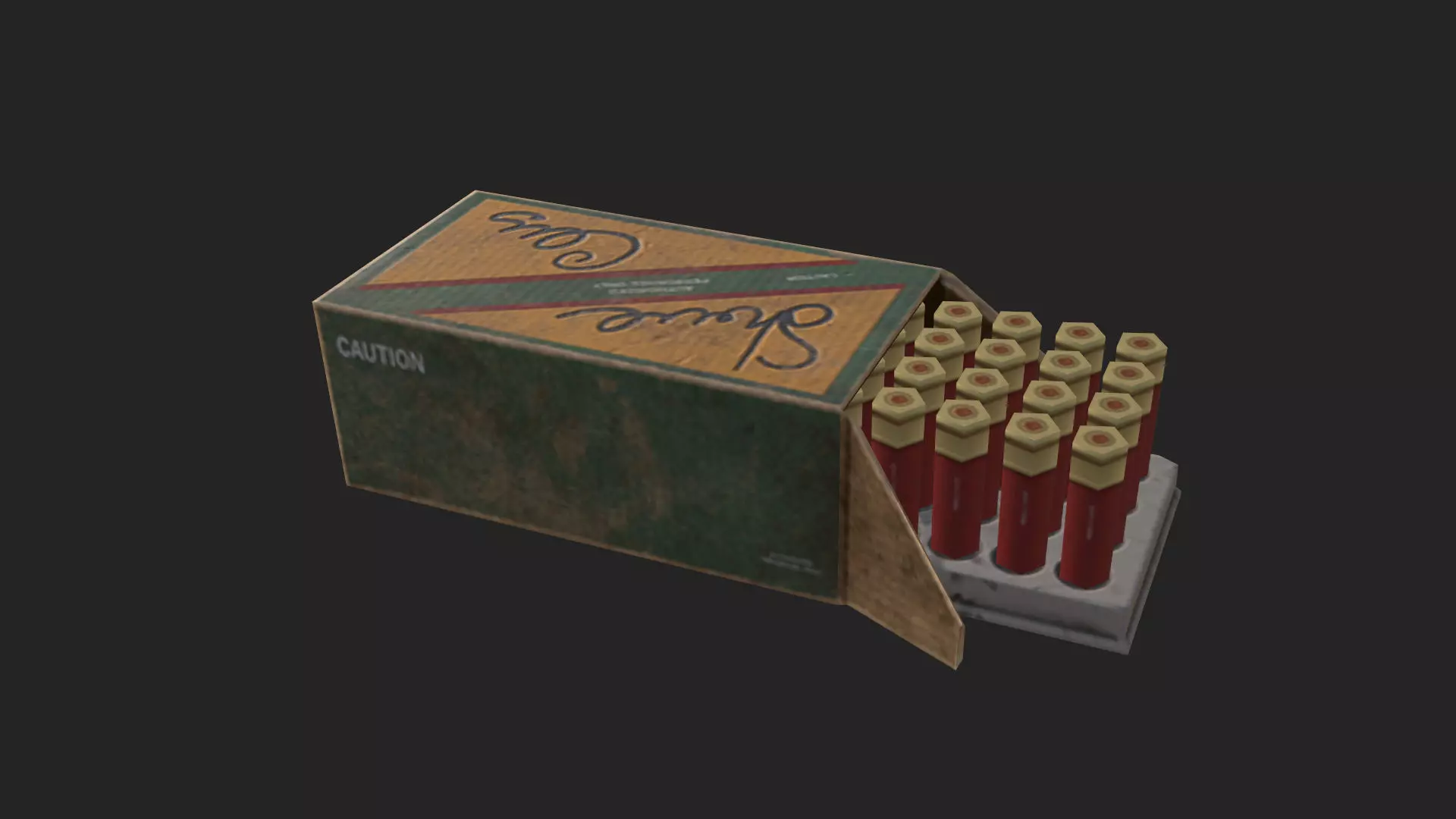 Bullet D Model 001 Low-poly 3D model_6