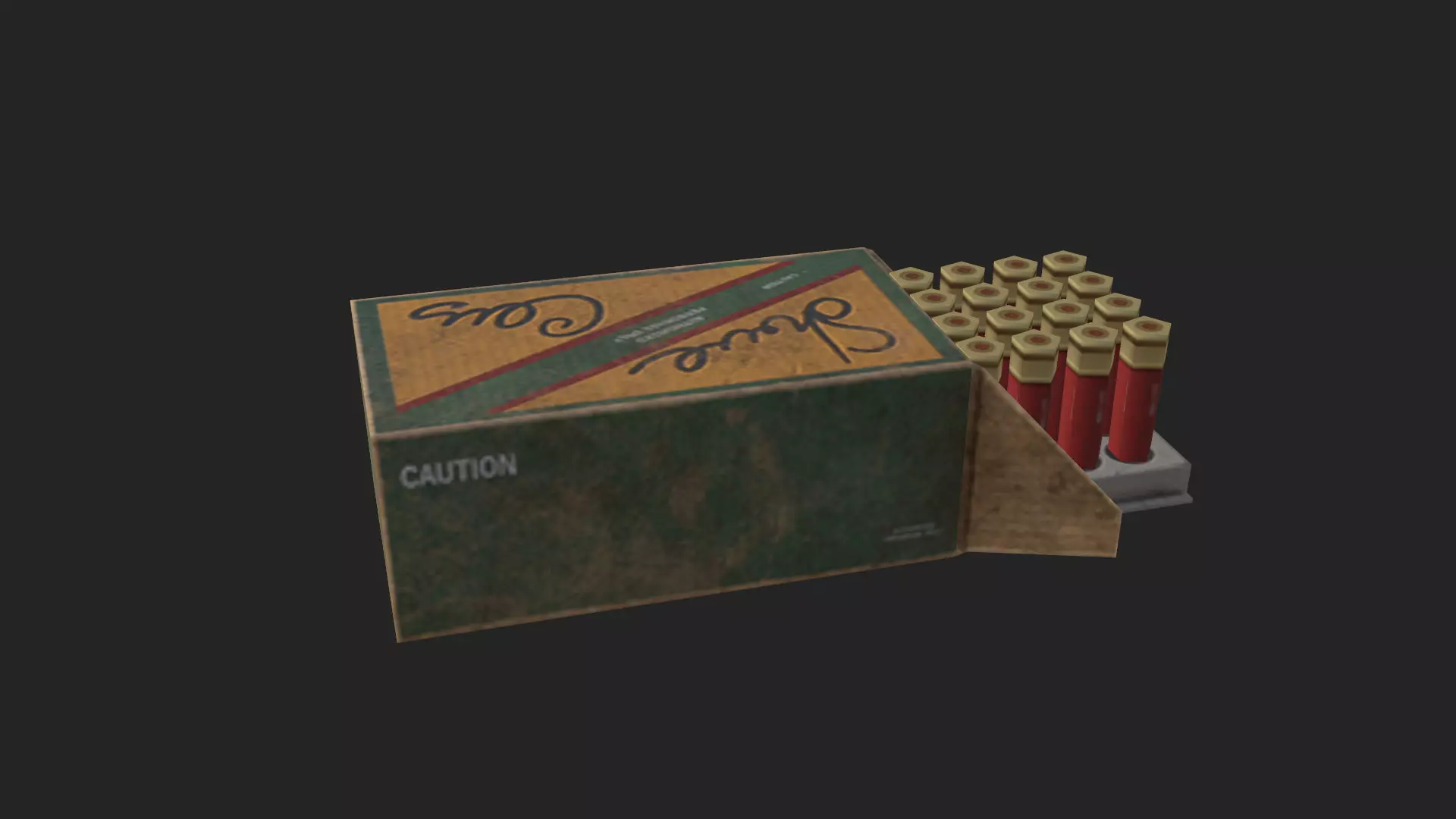Bullet D Model 001 Low-poly 3D model_5