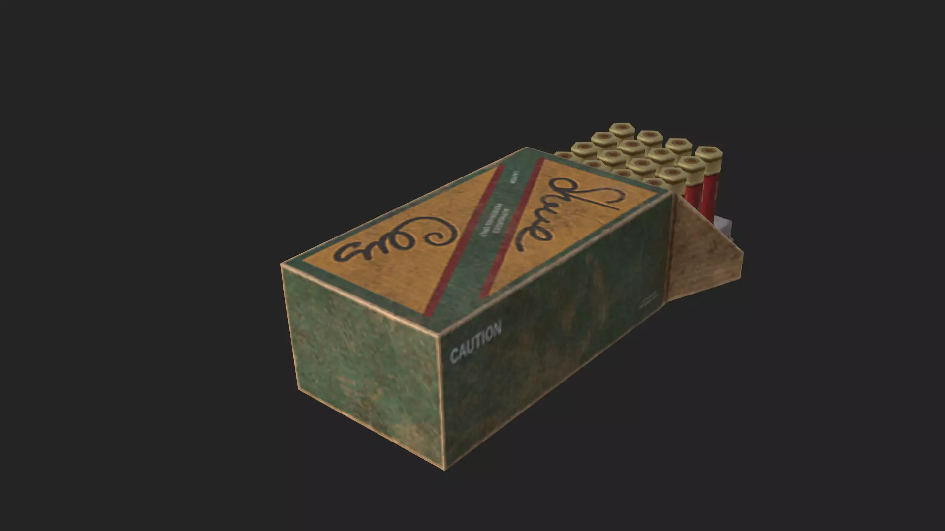 Bullet D Model 001 Low-poly 3D model_4