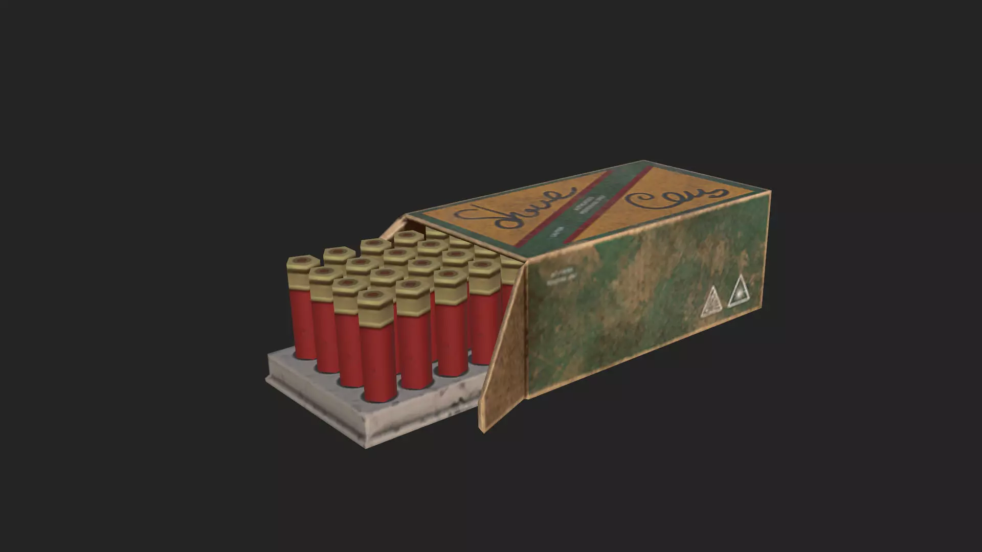 Bullet D Model 001 Low-poly 3D model_0