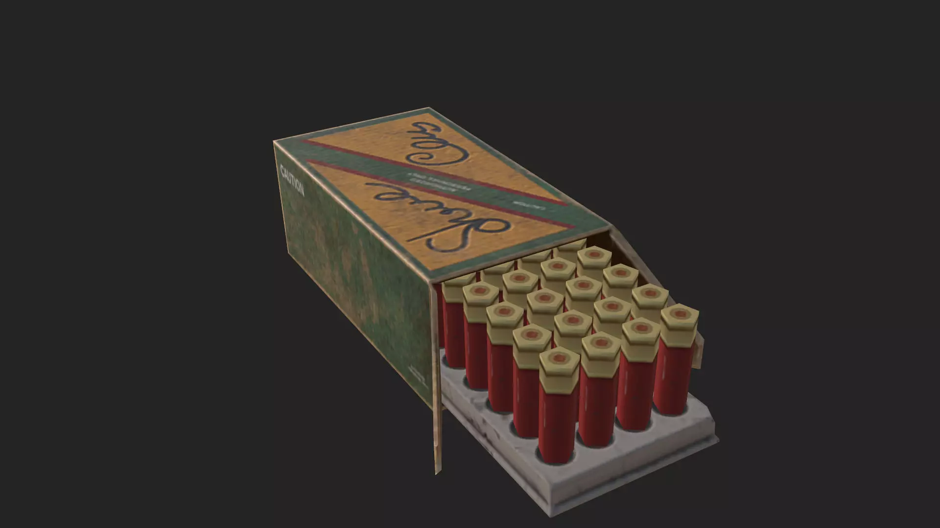 Bullet D Model 001 Low-poly 3D model_7