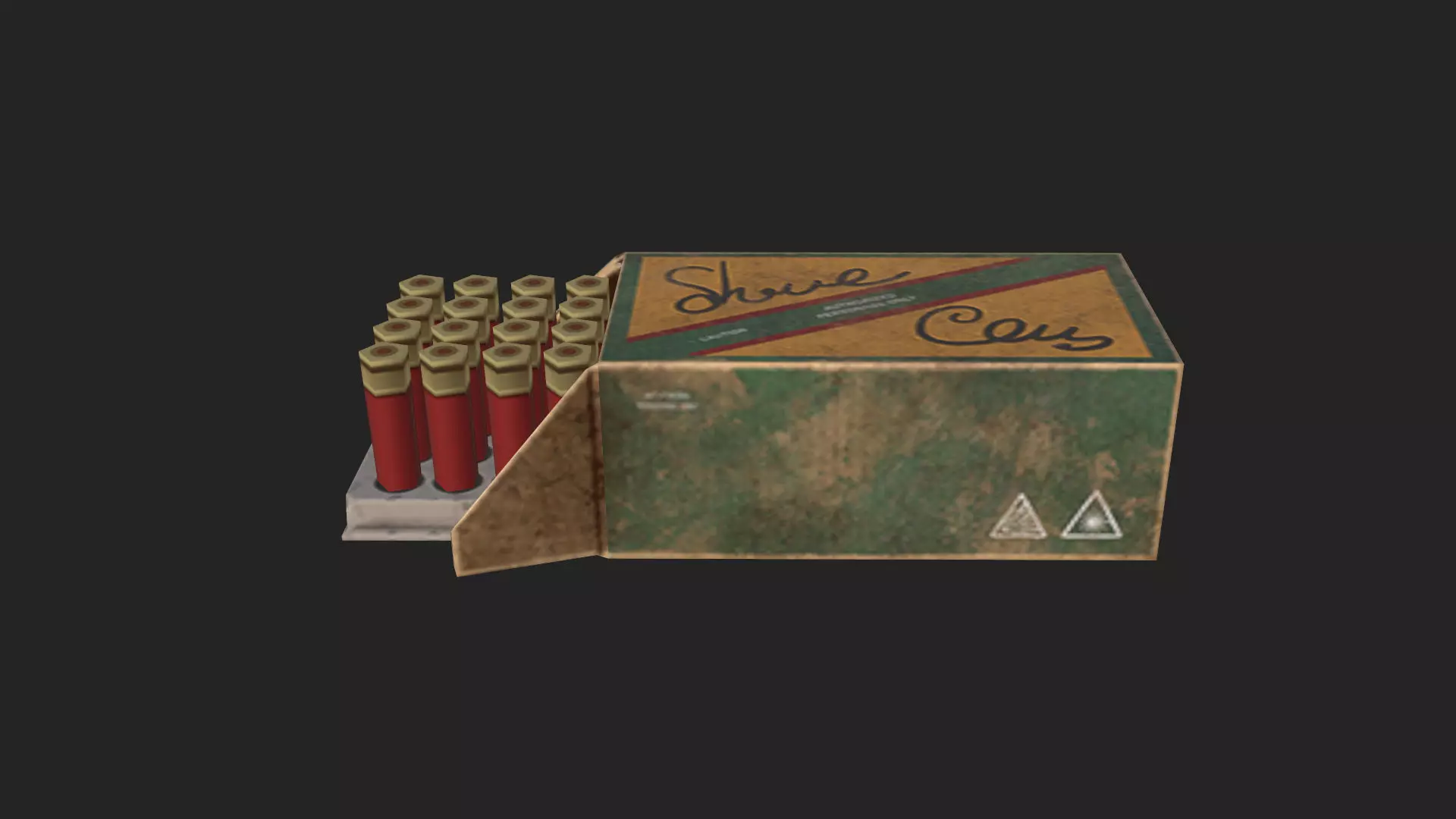 Bullet D Model 001 Low-poly 3D model_1