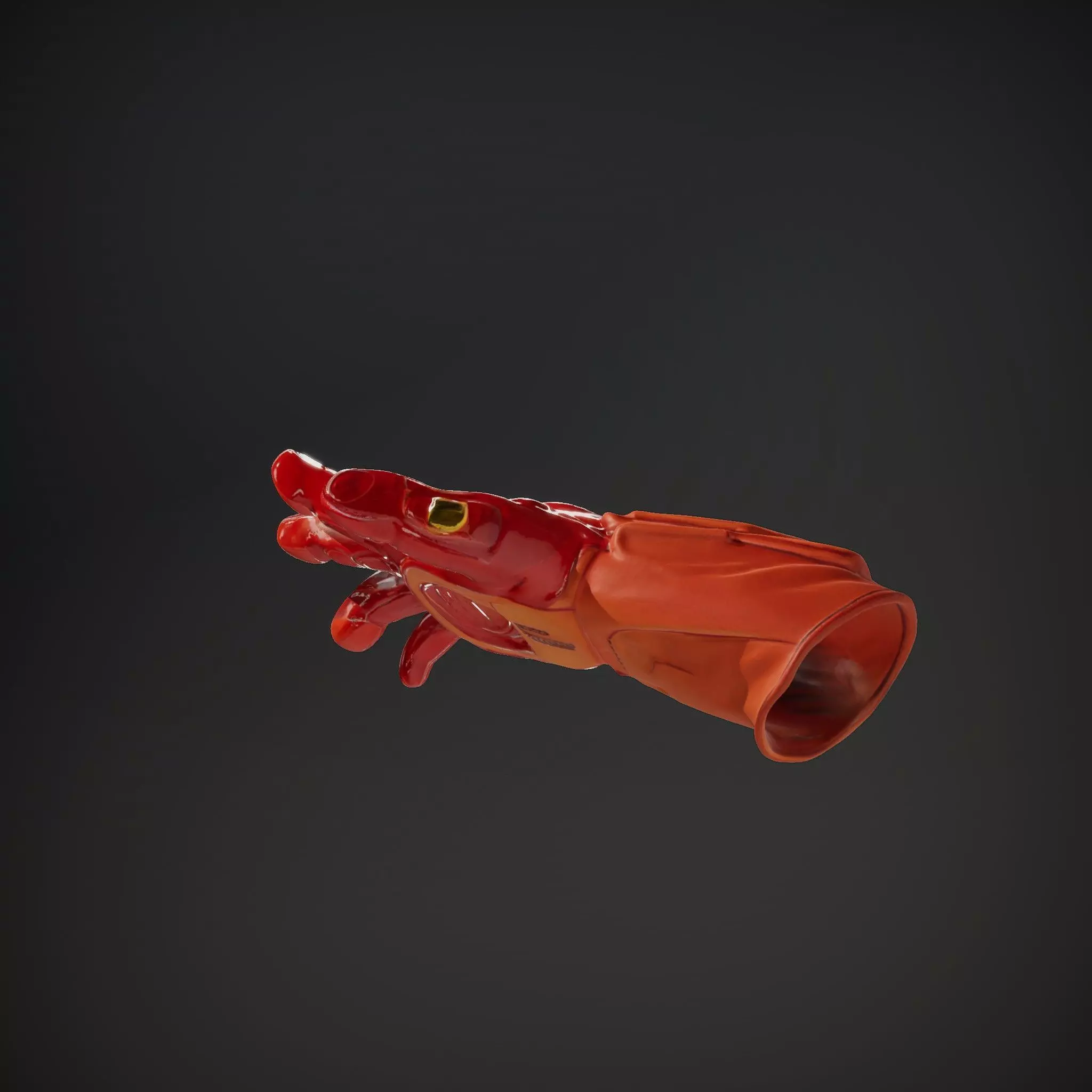 Futuristic Robotic Glove Model Pack with Glowing Elements Low-poly 3D model_34