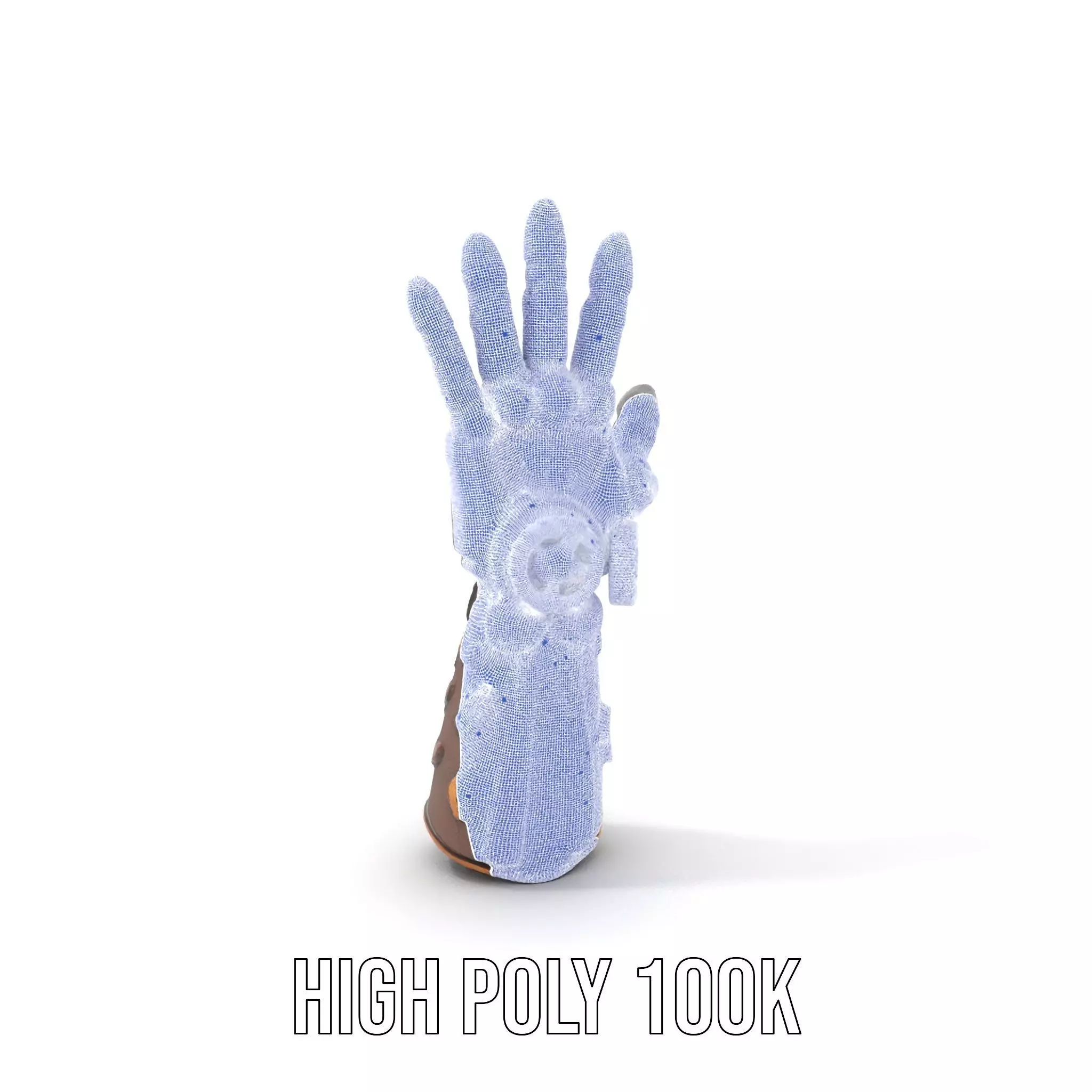 Steampunk Mechanical Hand Model Pack Low-poly 3D model_5