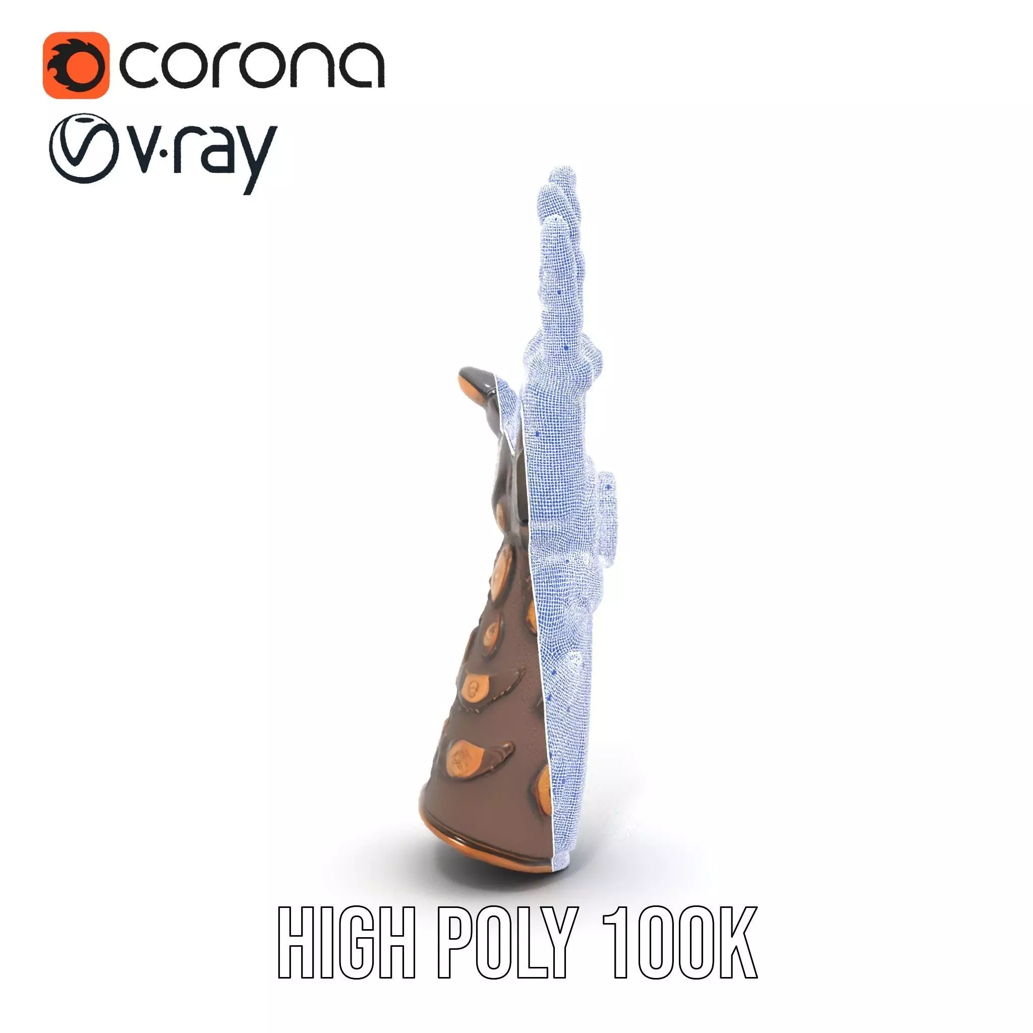 Steampunk Mechanical Hand Model Pack Low-poly 3D model_24