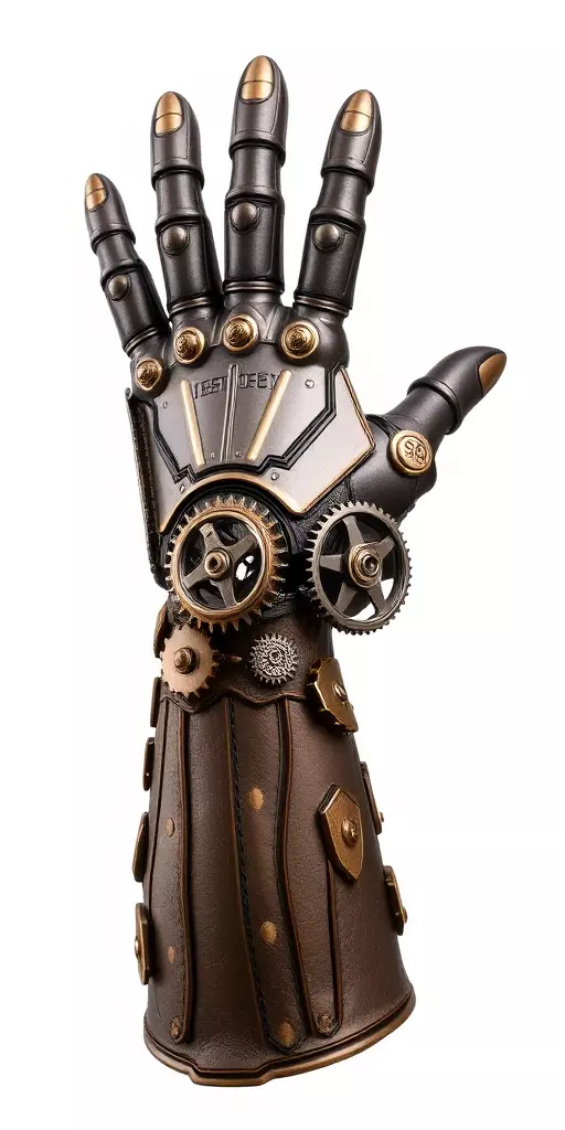 Steampunk Mechanical Hand Model Pack Low-poly 3D model_3
