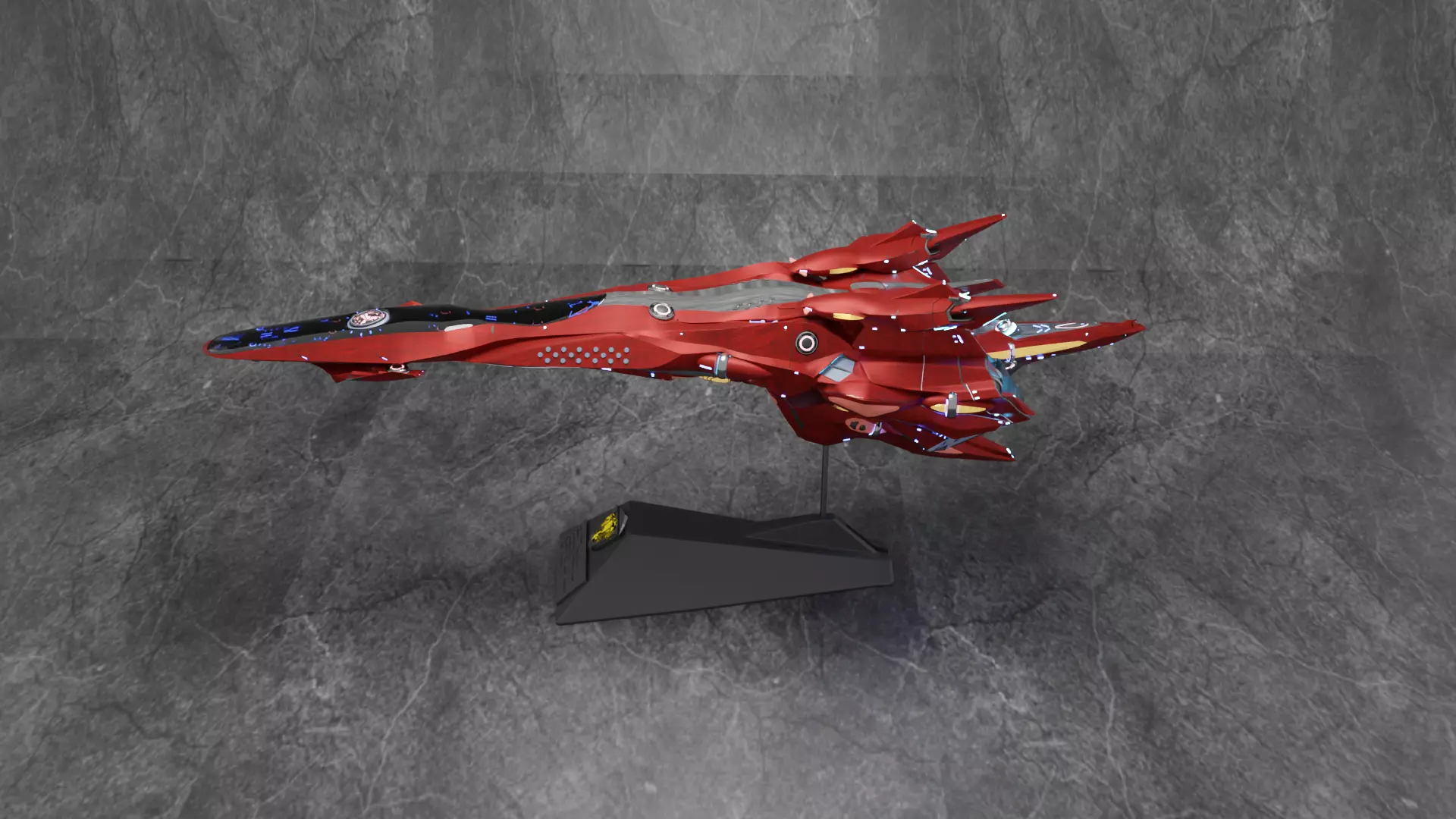 Legend of Galactic Heroes DNT Barbarossa 1-8000 scale 3D print model_2