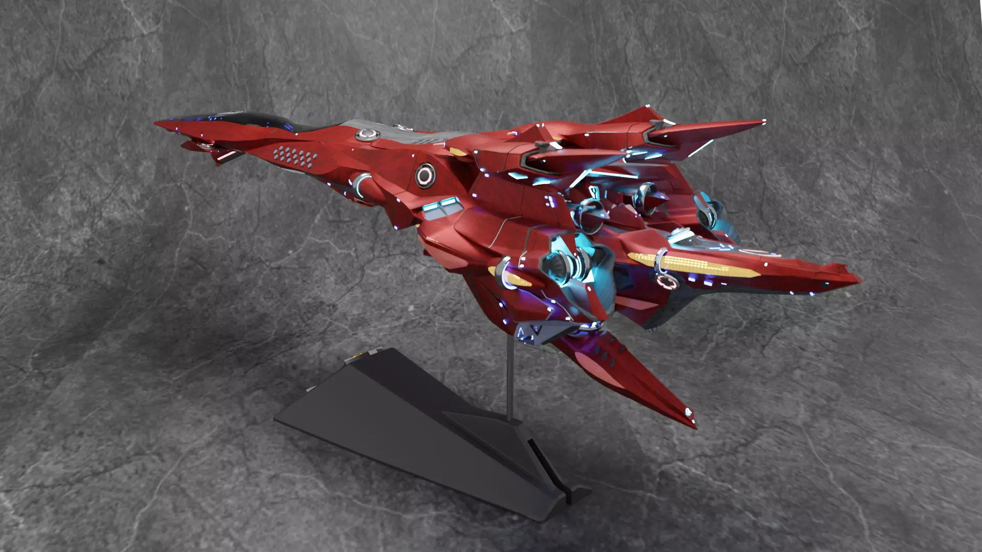 Legend of Galactic Heroes DNT Barbarossa 1-8000 scale 3D print model_1