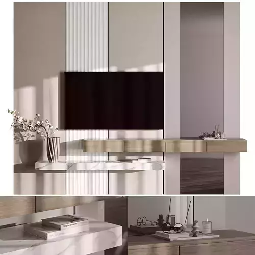 Bedroom Furniture Composition 25 3D model
