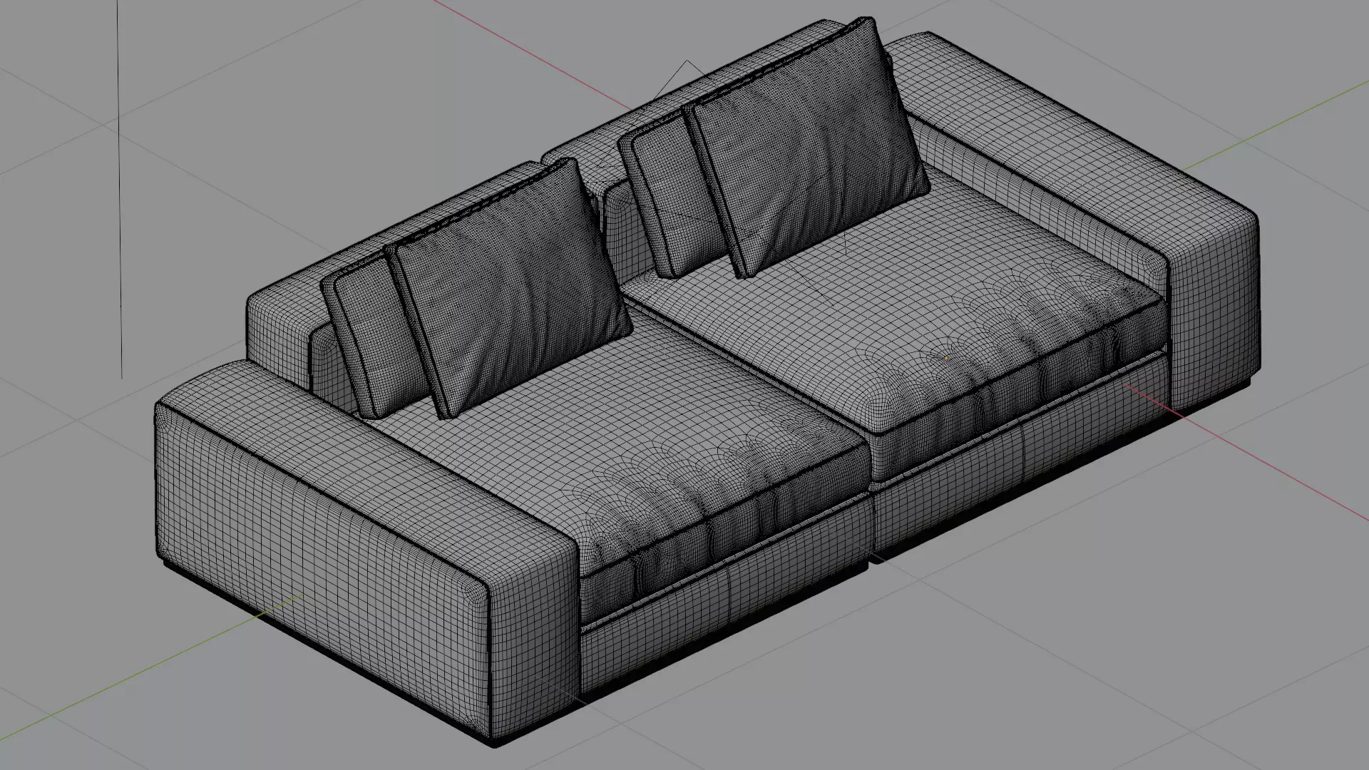 Velora Sofa  Midpoly 3D Model 3D model_3
