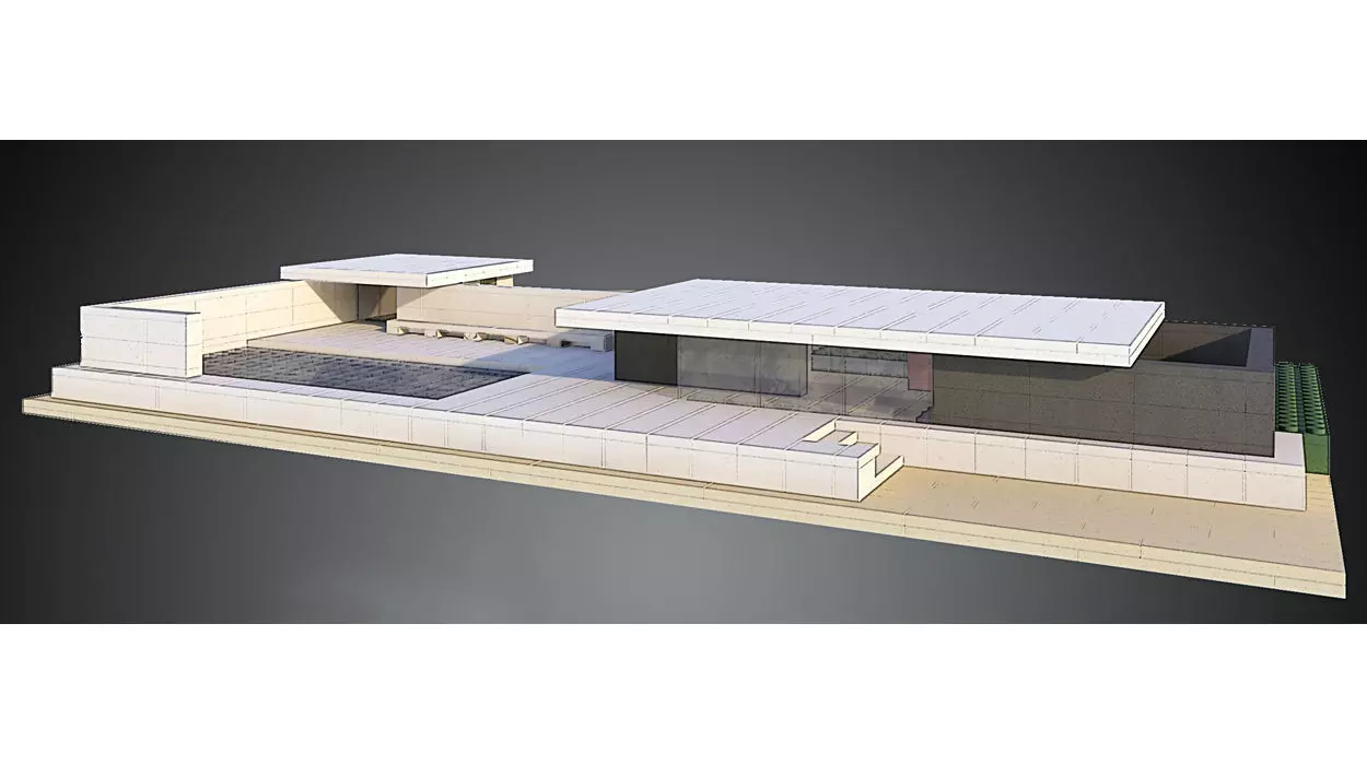 Barcelona Pavilion 3D model_0