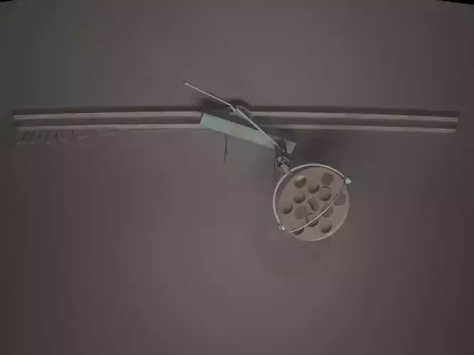 Rusty Medical Interior - Lamp  Game ready