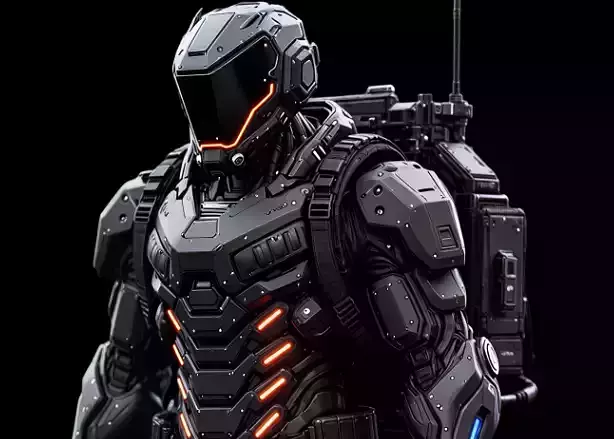 futuristic concept sci-fi design  soldier