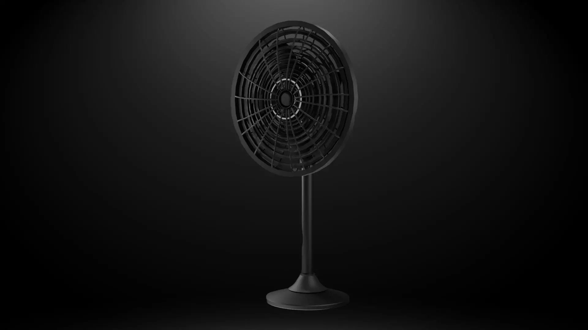 Pakistani Stand Fan Game Ready 3D Model Low-poly 3D model