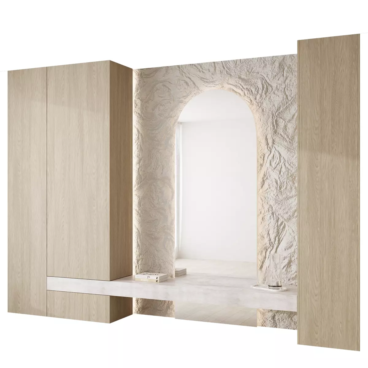 Hallway 04 3D model_0