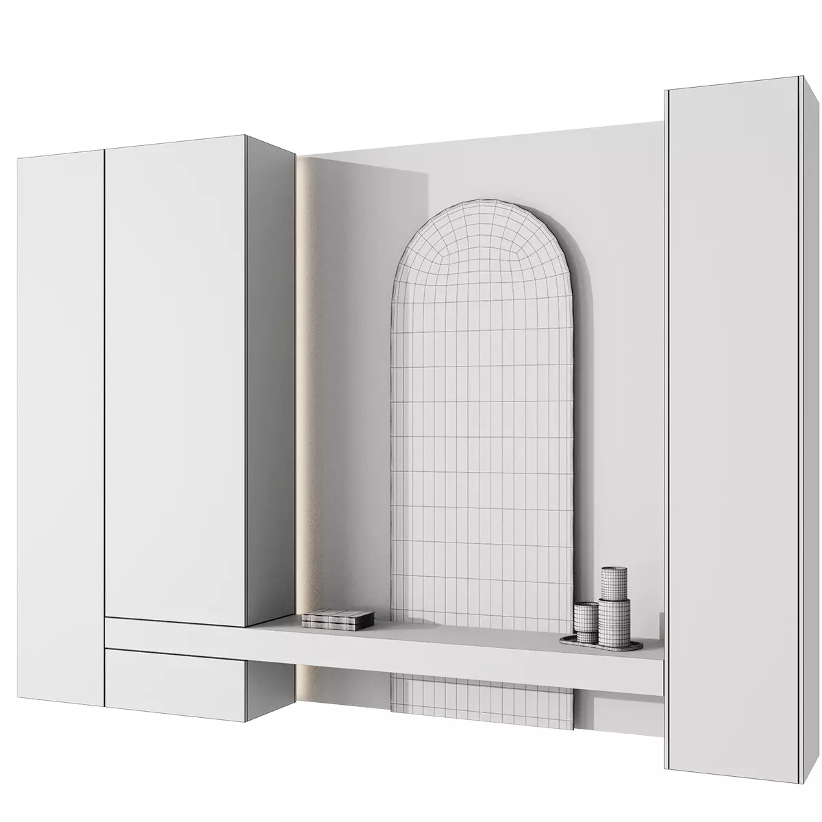 Hallway 04 3D model_3