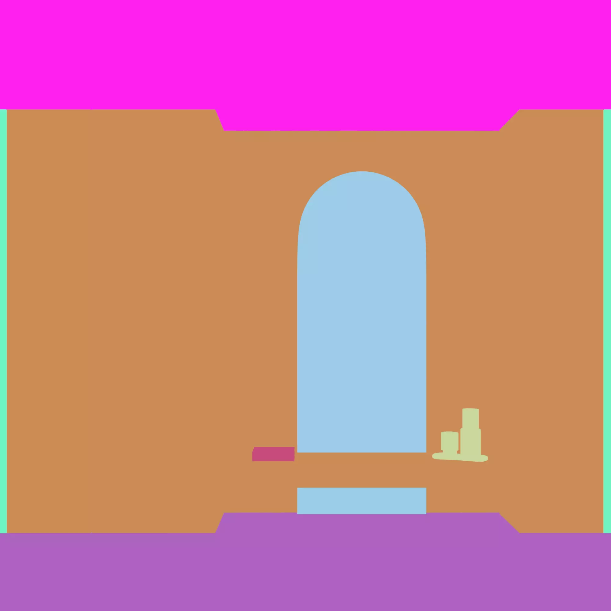 Hallway 04 3D model_4