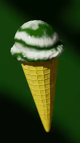 3D Ice Cream Cone Low-poly 3D model 4