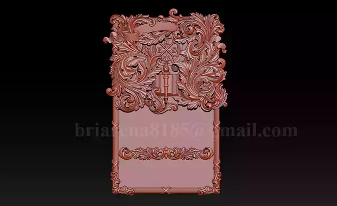 Ornamental Bas-Relief 3D Model 3D print model