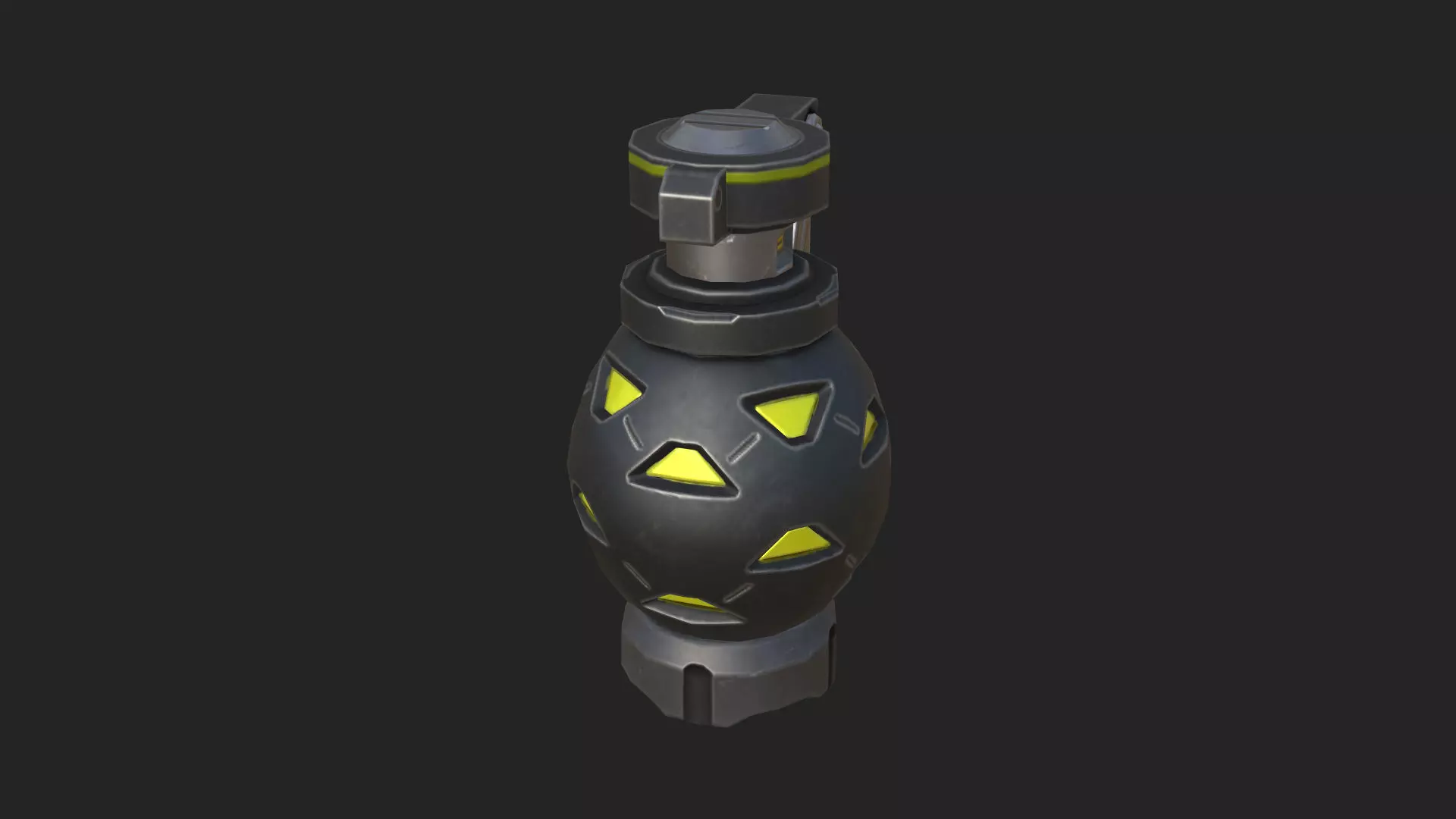 Hand Grenade 3D Model 002 Low-poly 3D model_2