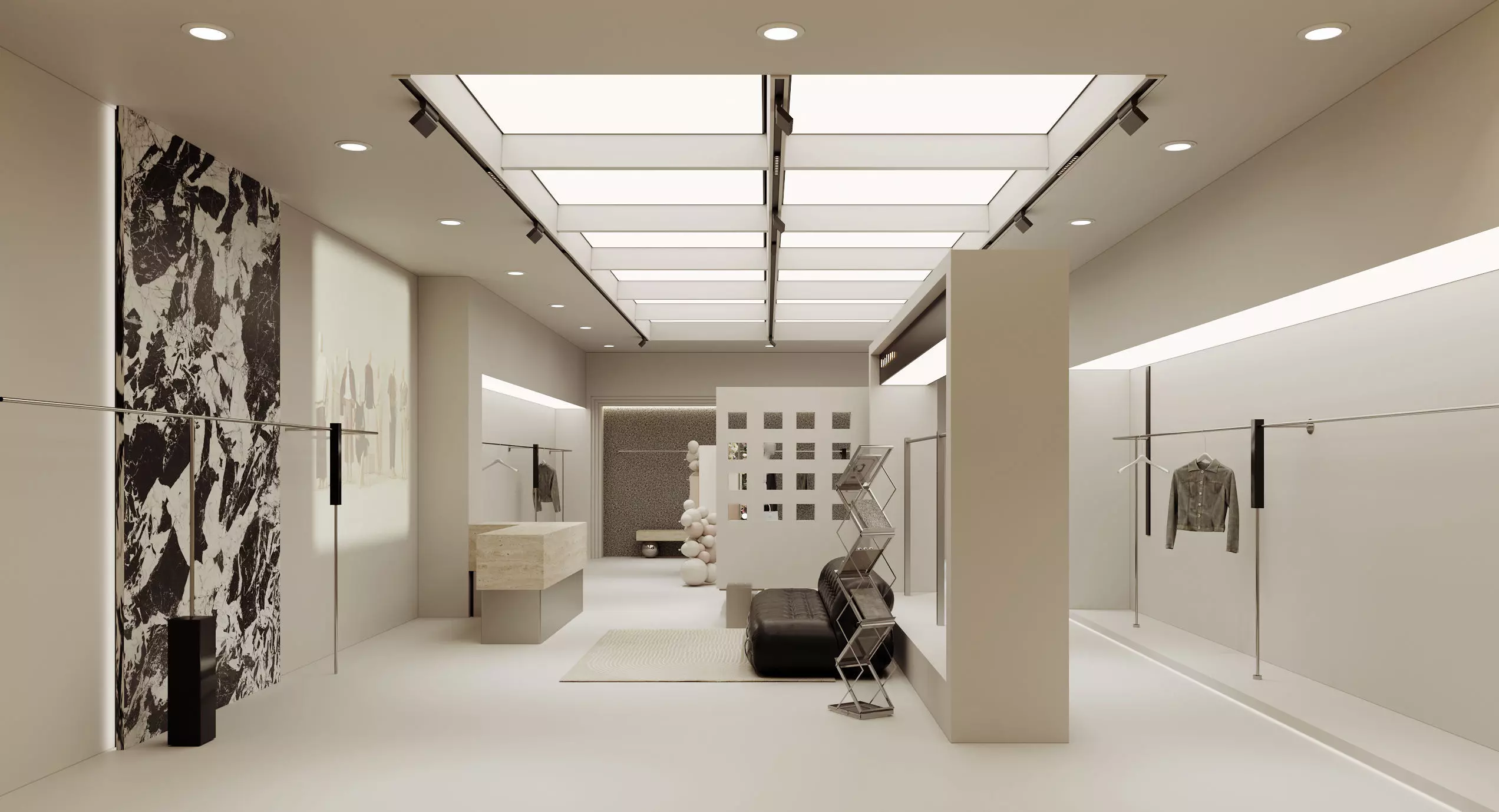 Clothing store 3D model Low-poly 3D model Low-poly 3D model