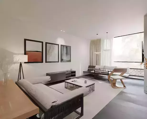 living room 3D model