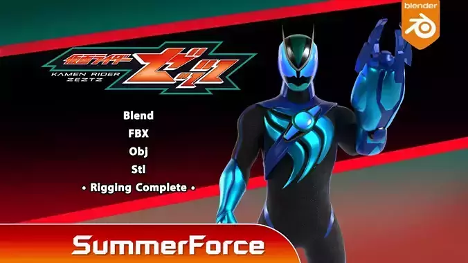 Kamen Rider Zeztz - Stream 3D model