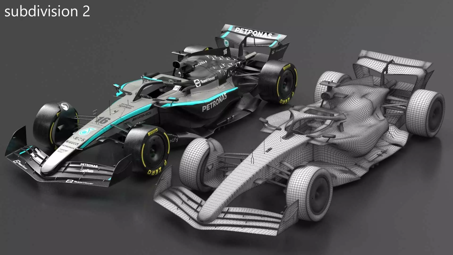 F1 2025 Racing Car Bundle 4 HighQuality 4K PBR Game Ready 3D Model Collection_38