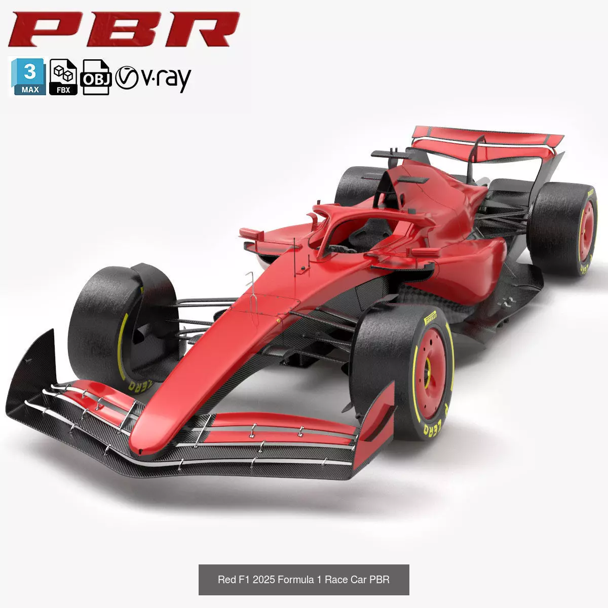 F1 2025 Racing Car Bundle 4 HighQuality 4K PBR Game Ready 3D Model Collection_1