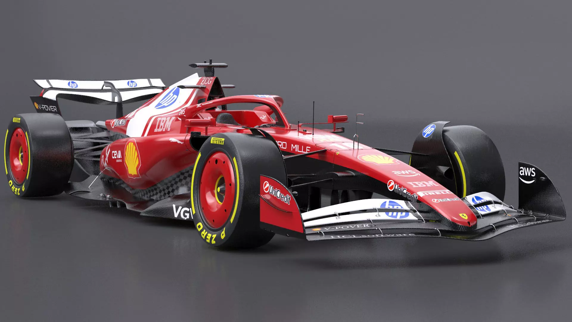 F1 2025 Racing Car Bundle 4 HighQuality 4K PBR Game Ready 3D Model Collection_14