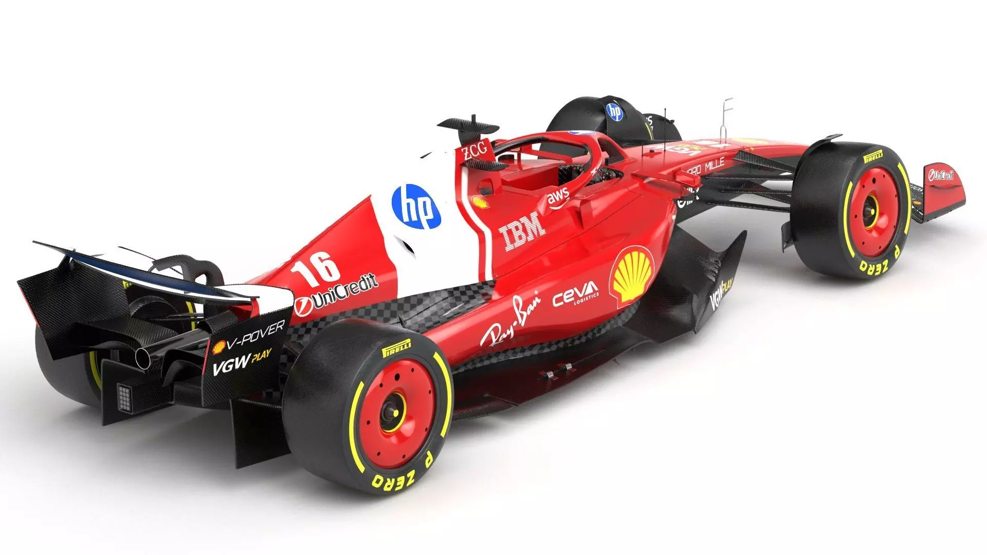 F1 2025 Racing Car Bundle 4 HighQuality 4K PBR Game Ready 3D Model Collection_17