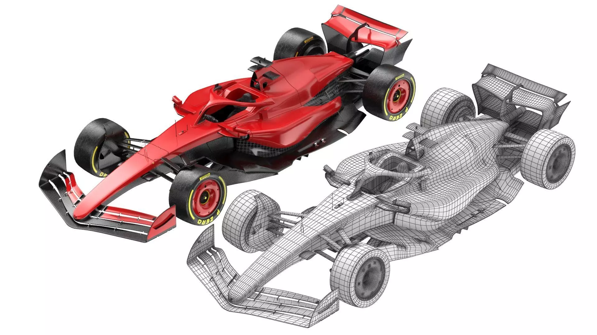 F1 2025 Racing Car Bundle 4 HighQuality 4K PBR Game Ready 3D Model Collection_12