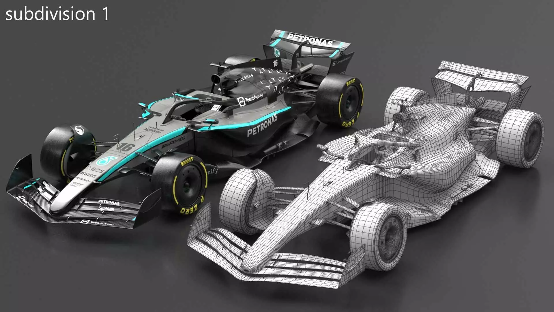 F1 2025 Racing Car Bundle 4 HighQuality 4K PBR Game Ready 3D Model Collection_37