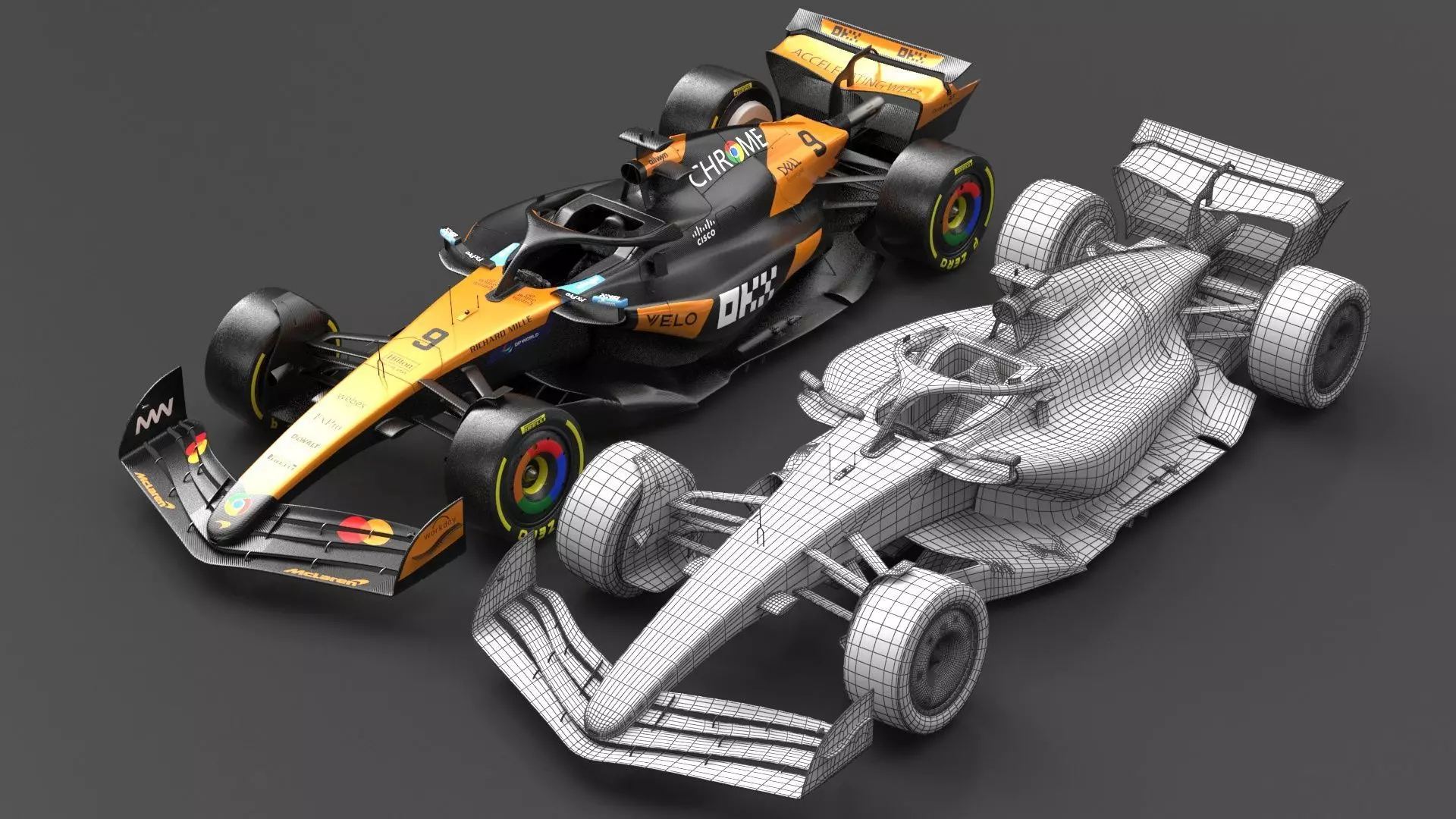 F1 2025 Racing Car Bundle 4 HighQuality 4K PBR Game Ready 3D Model Collection_29