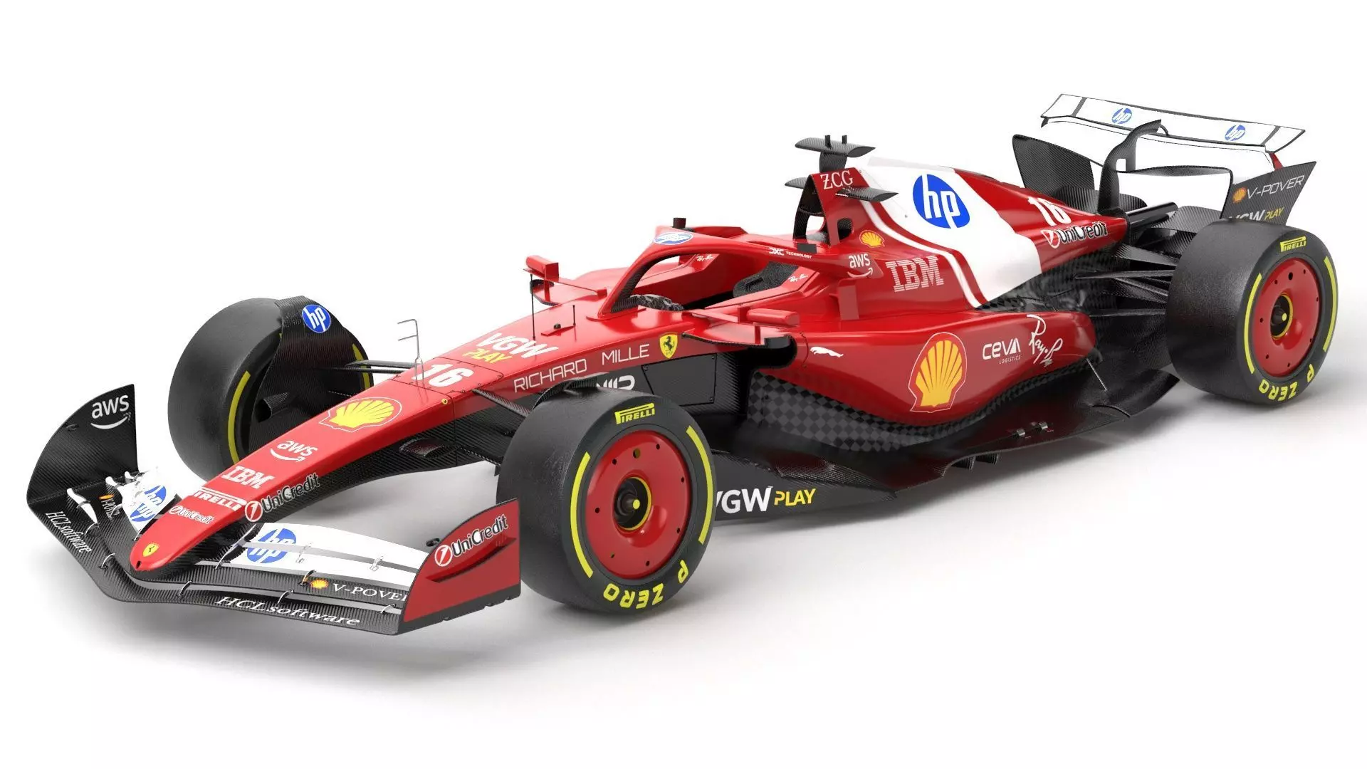 F1 2025 Racing Car Bundle 4 HighQuality 4K PBR Game Ready 3D Model Collection_15