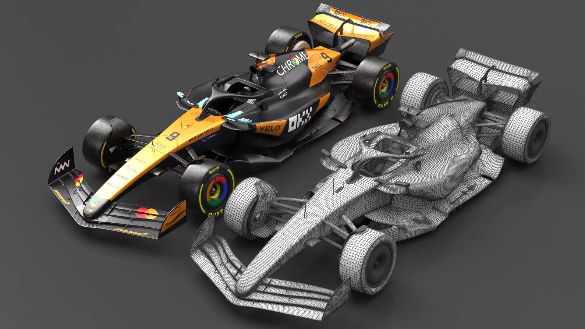 F1 2025 Racing Car Bundle 4 HighQuality 4K PBR Game Ready 3D Model Collection_30