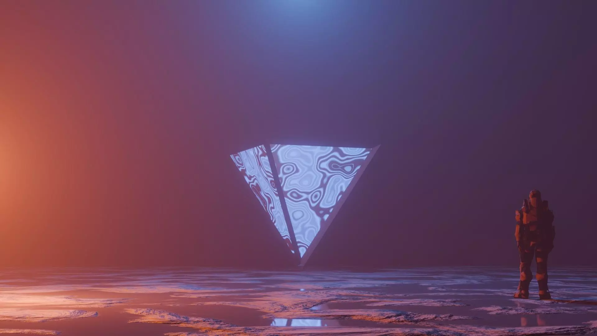 Sci-Fi Lighting Objects Animation 3D model_2