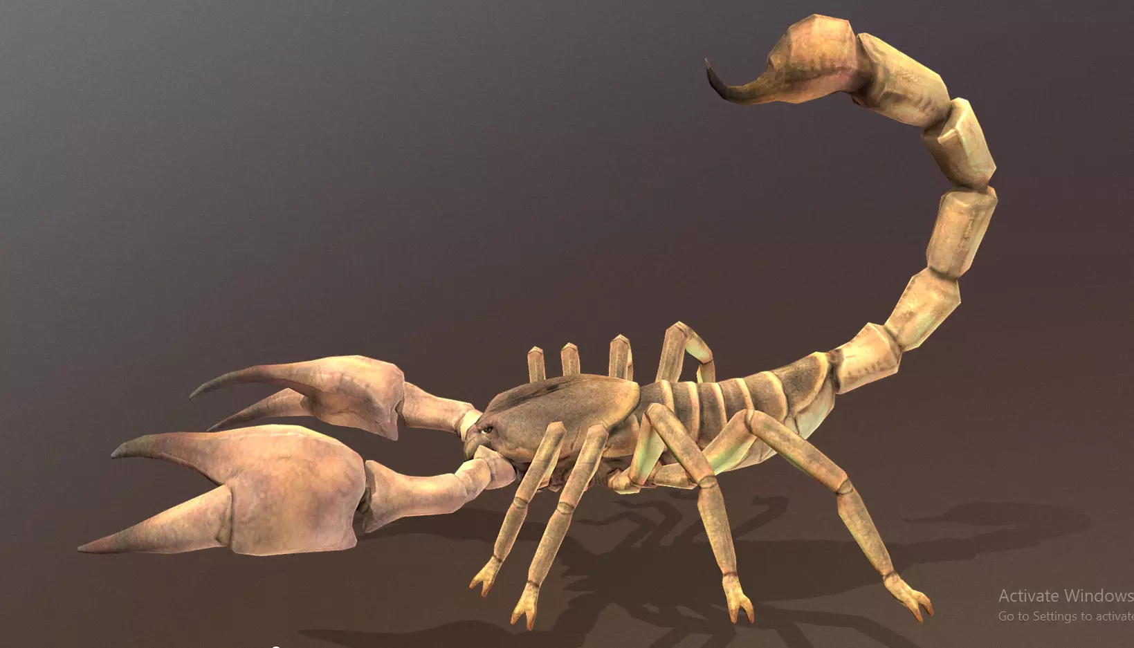 Desert Scorpion Sand Predator Multi Action 3D model_0