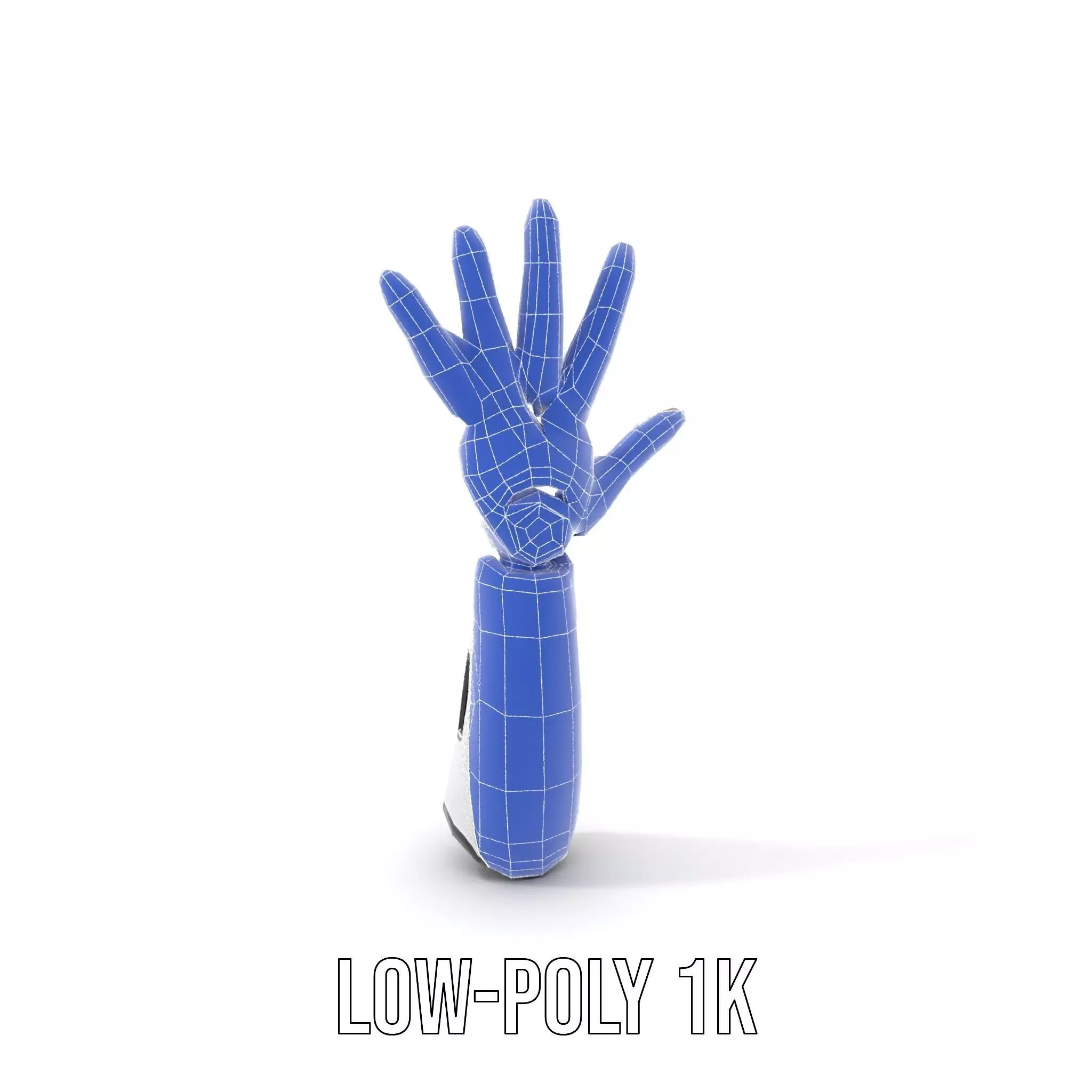 Robotic Hand Model Pack with Articulated Fingers Low-poly 3D model_25