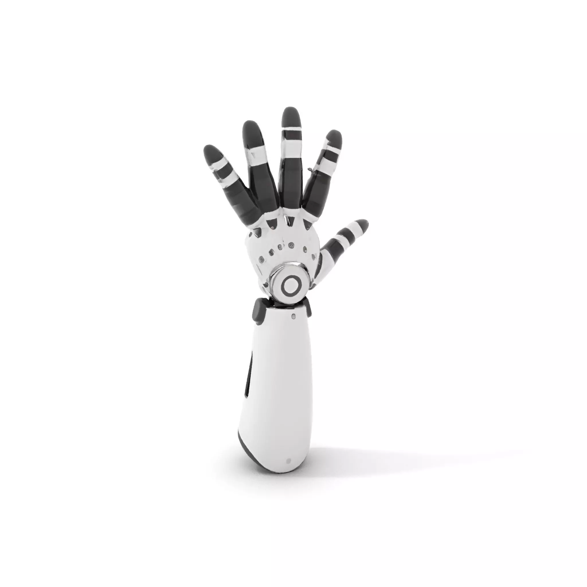 Robotic Hand Model Pack with Articulated Fingers Low-poly 3D model_15