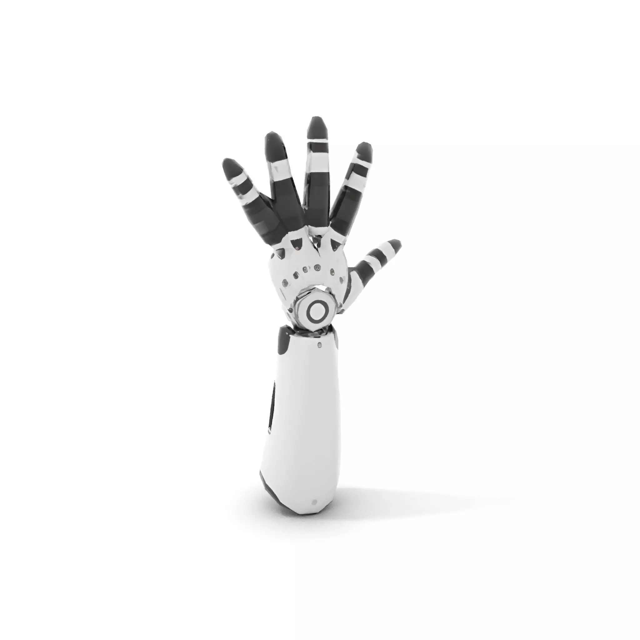 Robotic Hand Model Pack with Articulated Fingers Low-poly 3D model_8