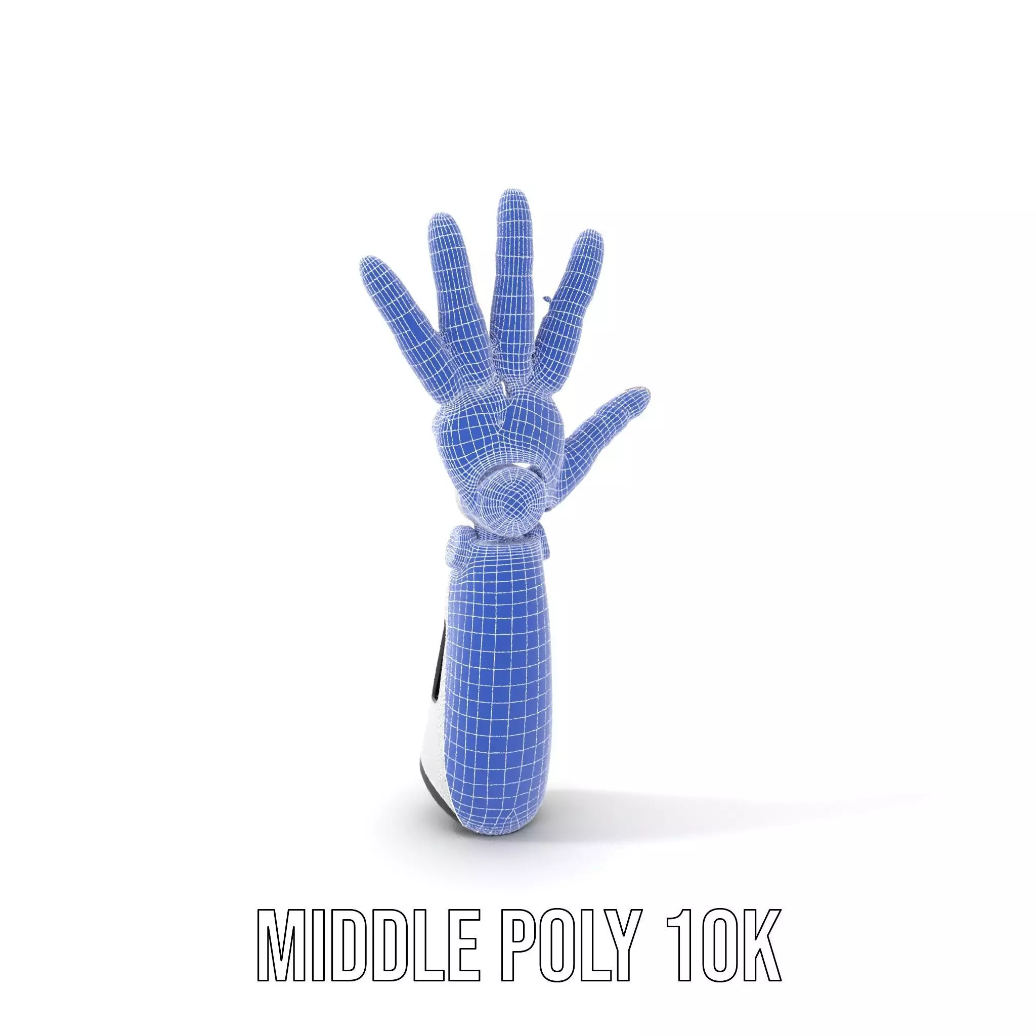 Robotic Hand Model Pack with Articulated Fingers Low-poly 3D model_21