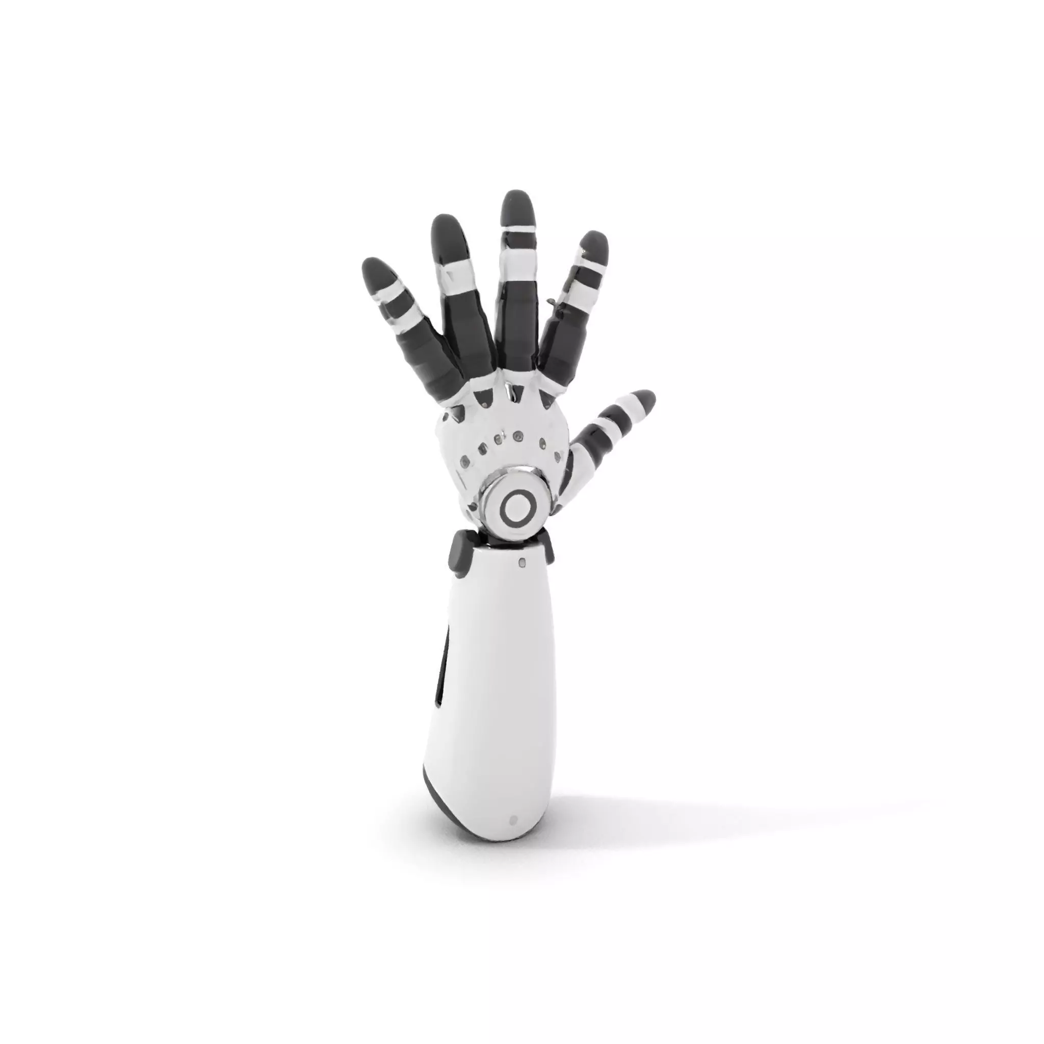 Robotic Hand Model Pack with Articulated Fingers Low-poly 3D model_0