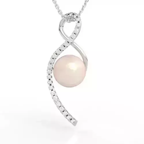 Luxury Diamond Pearl Pendant