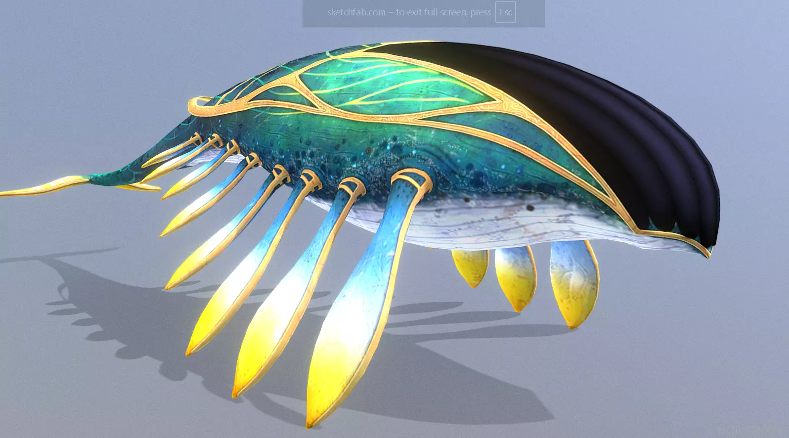 SKY WHALE Sea Whale Multi Action 3D model_1