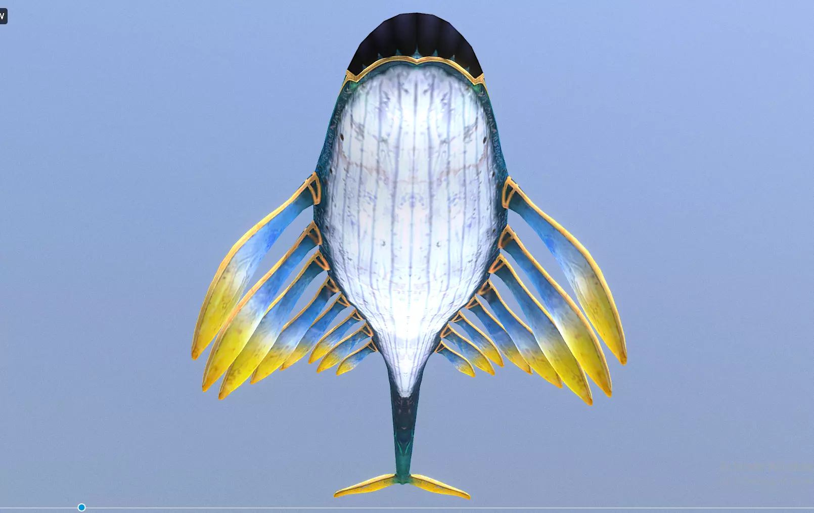 SKY WHALE Sea Whale Multi Action 3D model_2